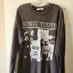 Free People - Daydreamer "Sonic Youth" Sweatshirt Tunic